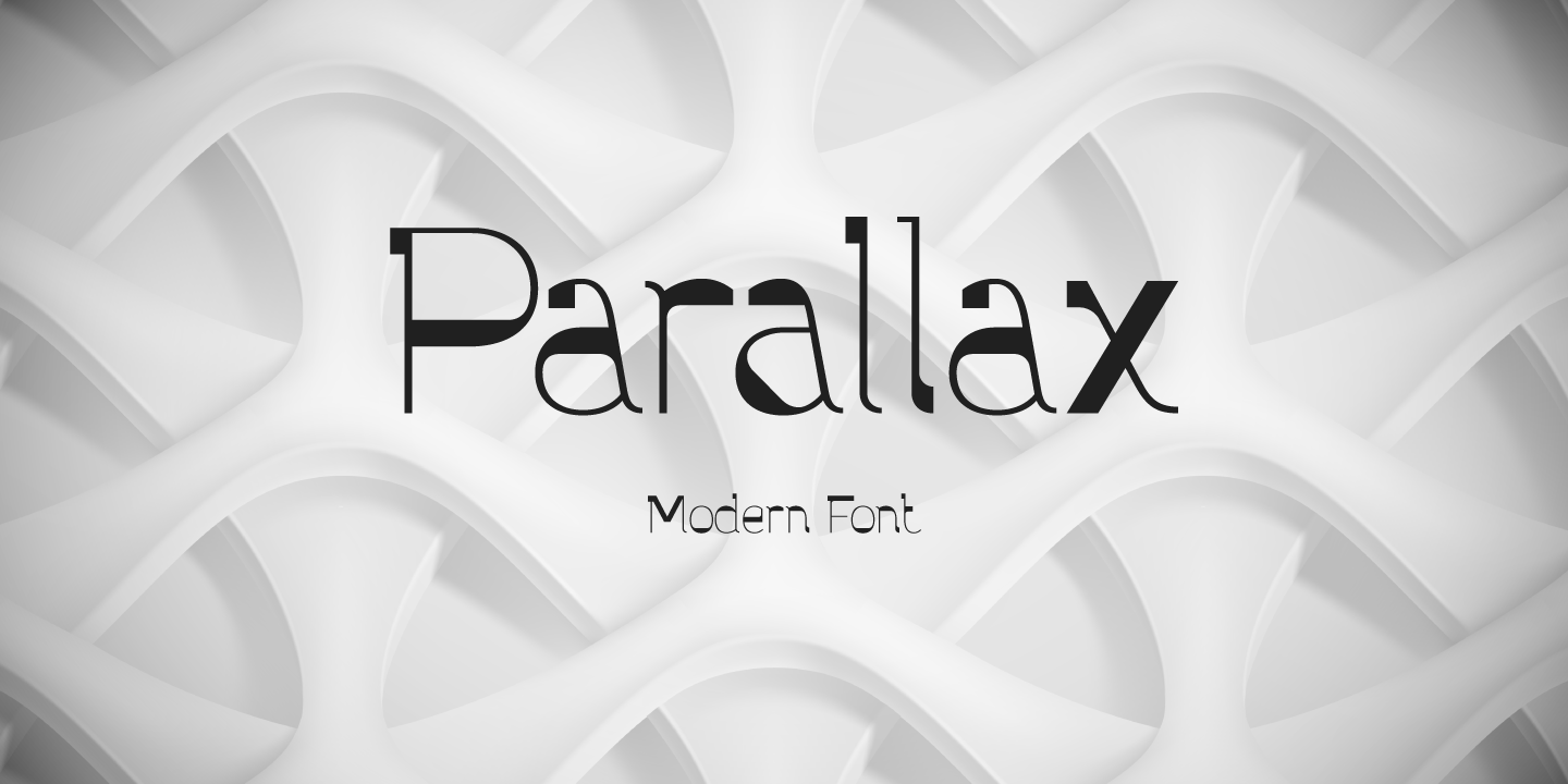Шрифт Parallax